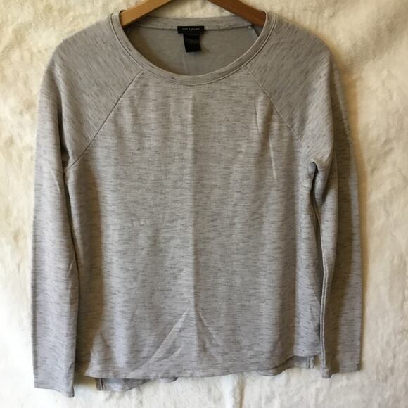Ann Taylor Gray Long Sleeve Top - Picture 1 of 10